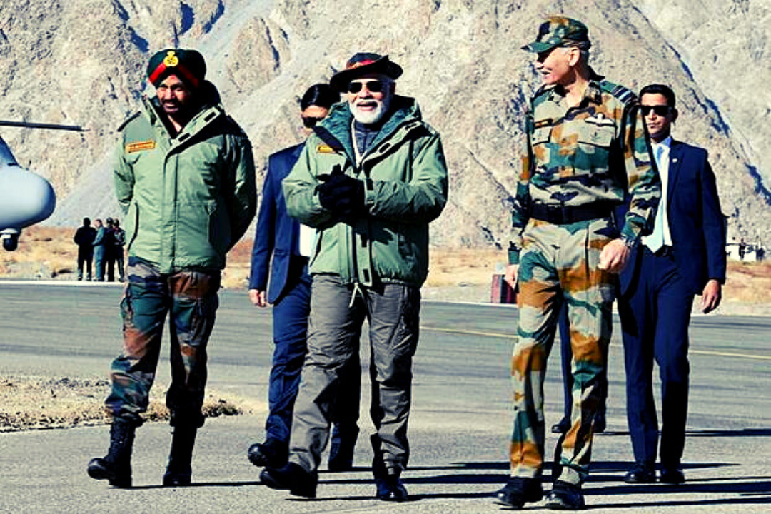 Pm modi Vygr Diwali Jawans